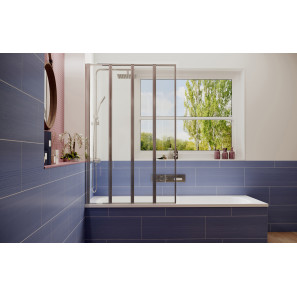 Изображение товара шторка для ванны 90 см ambassador bath screens 16041110l прозрачное