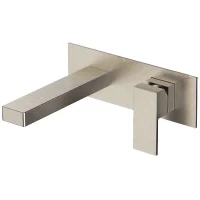 Смеситель для раковины Remer Absolute AU15NP встраиваемый, без донного клапана, никель