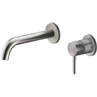 Смеситель для раковины BelBagno Etna ETN-BLVM-2-IN встраиваемый, без донного клапана, сатин