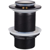 Донный клапан для раковины Raglo R600.04.06 без перелива, черный матовый