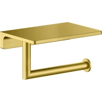 Держатель туалетной бумаги Timo Saona 13043/20 с полкой для телефона, темное золото матовый