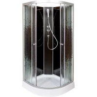 Душевая кабина 90x90x200 см Deto L809NBLACK интимато