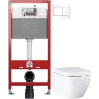 Комплект подвесной унитаз Grohe Euro Ceramic 39554000 + система инсталляции Tece 9400413