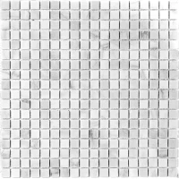 Мозаика Natural i-Tile 4M088-15P (Carrara) Мрамор белый, поверхность полированная 29,8x29,8