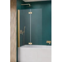 Шторка на ванну Radaway Nes Gold PND I 140 Left 10010140-09-01L 140 см L, профиль золотой, стекло прозрачное