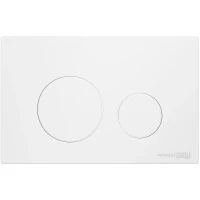 Кнопка смыва WasserKRAFT WM02 для инсталляции, белый матовый