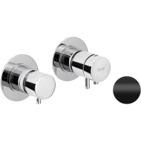 Термостат для ванны Remer X Style XT96D3NO встраиваемый, черный матовый