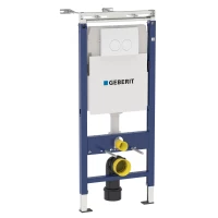 Инсталляция для унитаза Geberit Duofix 458.162.11.1  с кнопкой смыва, белый