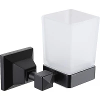 Стакан для зубных щеток Azario Altre AZ-96006B настенный, черный матовый