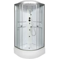 Душевая кабина 80x80x215 см Deto L580GM+EL прозрачное