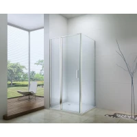 Душевой уголок Berges Legos LS-2 061042 100x80 см, профиль хром, стекло прозрачное