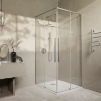Душевой уголок Vincea Slim-N VSS-4SN900CLBN 89x89 см, профиль никель матовый, стекло прозрачное