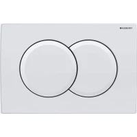 Кнопка смыва Geberit Delta 01 115.107.11.1 для инсталляции, белый глянец