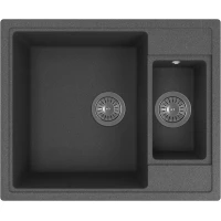 Кухонная мойка Florentina Липси 620К 20.465.D0620.102 62x51 см, черный