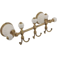 Планка с крючками Migliore Olivia ML.OLV-60.639.BI.BR для ванны, бронза