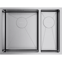 Кухонная мойка Omoikiri Taki 58-2-U/IF-IN-L 4993768 58,5x44 см, нержавеющая сталь