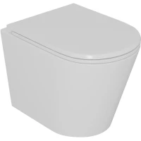 Унитаз подвесной D&K Venice DT1026016 безободковый, с сиденьем микролифт, белый