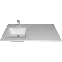 Раковина Stella Polar Мадлен SP-00001367 105,1x48,3 см L, над стиральной машиной, без кронштейнов, белый