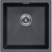 Кухонная мойка Paulmark Lumi LU45-DG 45,5x46 см, графит