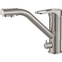 Смеситель для кухни Zorg SH 321 SATIN с подключением к фильтру, сатин