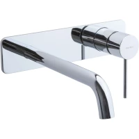 Смеситель для раковины Allen Brau Glority 5.51004-00 встраиваемый, без донного клапана, хром
