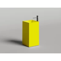 Раковина Salini S-Stone Armonia Square 01 130521MF 46x46 см, напольная, покраска по RAL матовый полностью