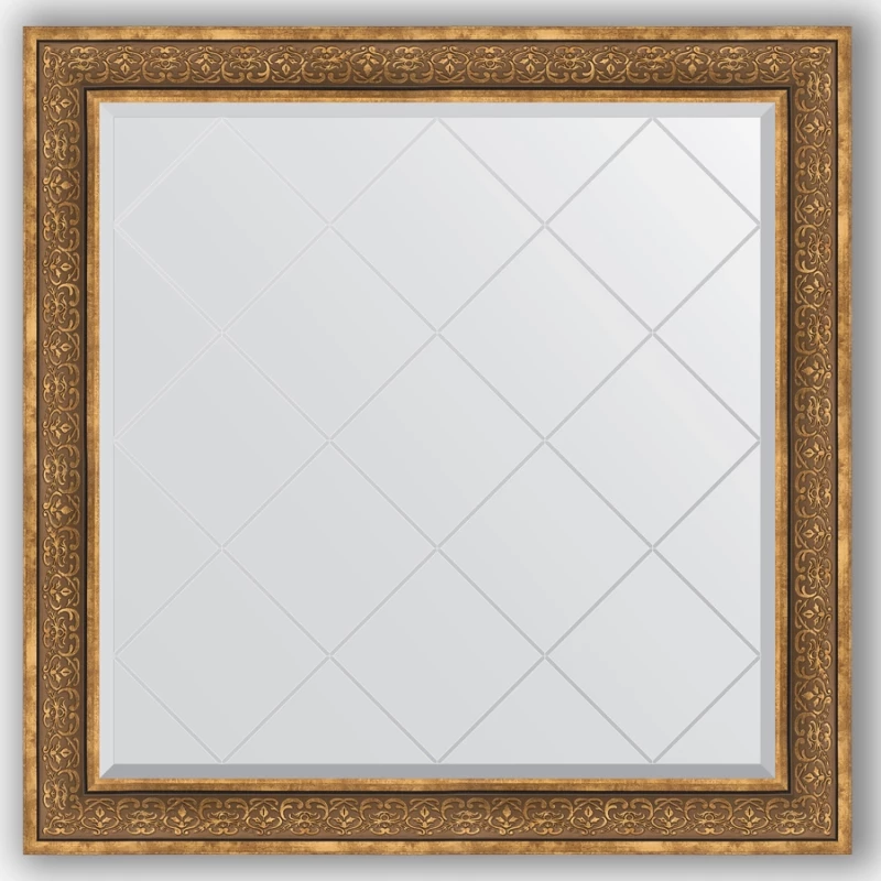 Зеркало 109x109 см вензель бронзовый Evoform Exclusive-G BY 4464