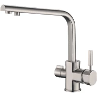 Смеситель для кухни Zorg SH 909 SATIN с подключением к фильтру, сатин