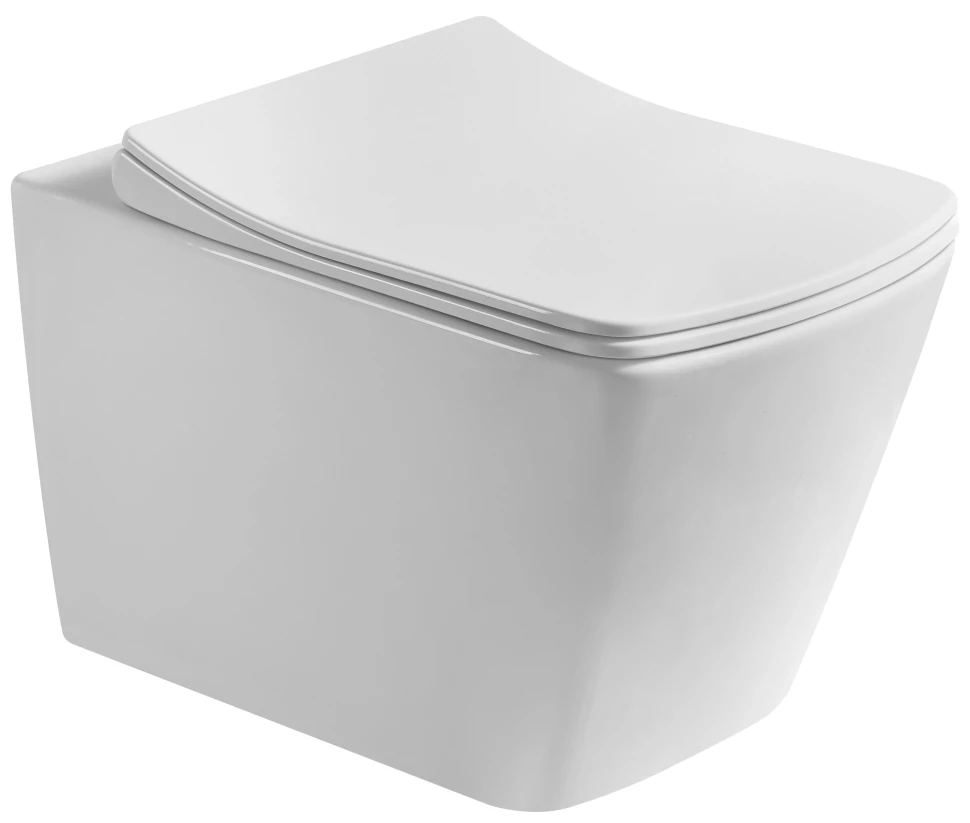 

Унитаз подвесной Art&Max Techno AM9310CHR/SC безободковый, с сиденьем микролифт, белый