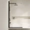 Шторка на ванну RGW Screens SC-109B 411110906-14 60 см, профиль черный матовый, стекло прозрачное - 3