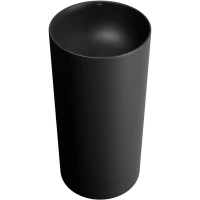 Раковина Wellsee Callipy Art 328904000 42x42 см, напольная, черный матовый