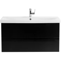 Тумба Nero Lucido 86,8 см BelBagno Marino MARINO-CER-900-2C-SO-NL-P