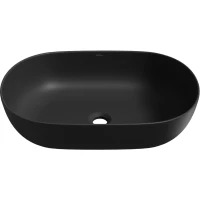 Раковина-чаша Wellsee Chic Riviera 326808000 48x36 см, накладная, черный матовый