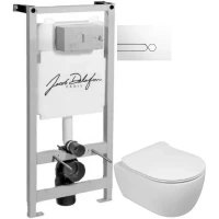 Комплект подвесной унитаз SSWW CT2038V + система инсталляции Jacob Delafon E5504-NF + E4326-00