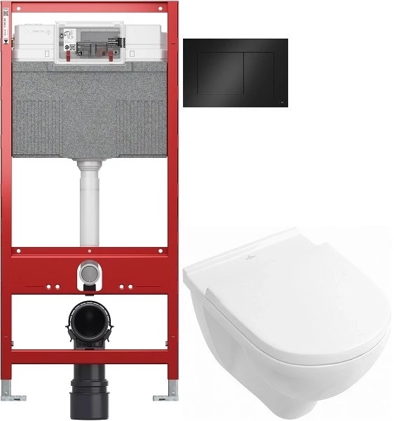 

Комплект подвесной унитаз Villeroy & Boch O.Novo 56601001 + 9M38S101 + система инсталляции Tece 9300302 + 9240407