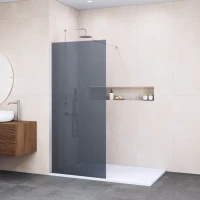 Душевая перегородка RGW WA-010 Walk-in 351001014-31 140 см, профиль хром, стекло тонированное