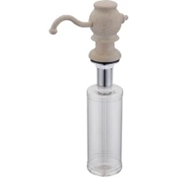 Дозатор для жидкого мыла Zorg ZR-24 ПЕСОЧНЫЙ 350 мл, встраиваемый, для кухни, песочный