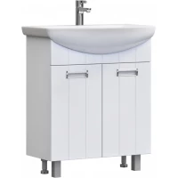 Тумба под раковину Vigo Diana tn.DIA.BAL.70.2D 66 см, напольная, белый глянец/белый матовый