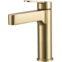 Смеситель для раковины Gappo G1099-33 золотой матовый