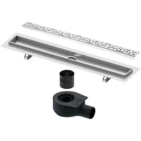 Душевой трап (лоток) Tece TECEdrainline lines 601500 + 650000 + 660016 + 601520 144,3 см, с решеткой, перфорированный, хром