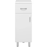 Тумба Misty Люси Э-Люс07030-011Л 30 см L, напольная, белый глянец