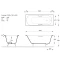 Чугунная ванна 150x70 см с отверстиями для ручек Vinsent Veron Concept VCO1507042H - 4