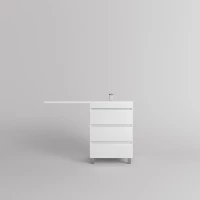 Тумба под раковину Style Line Даллас Леон СС-00002439 58 см, напольная, над стиральной машиной, белый глянец