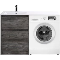 Тумба с раковиной Pino Pasadena 120,3 см BelBagno Kraft KRAFT-LVD-580/1200-2C-PIA-PP + BB1200/480-LV-MR-L