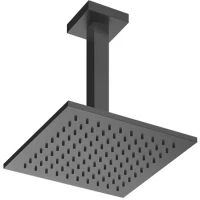 Верхний душ Gessi Emporio 47374#299 200 мм, с кронштейном, черный матовый