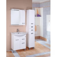 Комплект мебели белый глянец 61 см Onika Балтика 106041 + 1WH110246 + 205816