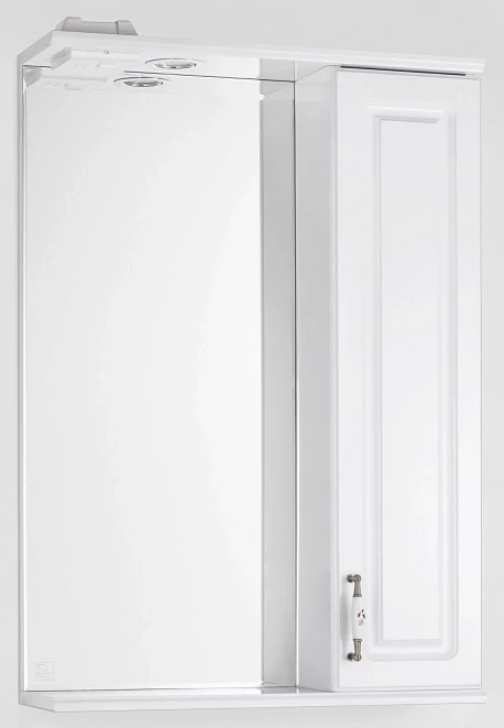 Зеркальный шкаф 55x83 см белый глянец Style Line Олеандр-2 ЛС-00000049