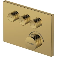 Термостат для ванны WasserKRAFT Sauer 7158 T встраиваемый, золотой