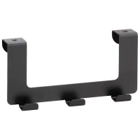 Планка с крючками Bemeta Dark 101106220 для ванны, черный матовый