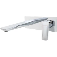 Смеситель для раковины Aquatek Вега AQ1013CR встраиваемый, без донного клапана, хром